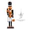Glitzhome® 18.5"H Halloween Wooden Pumpkin Nutcracker with Ghost Ornament